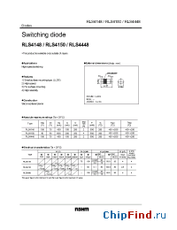 Datasheet RLS4148 manufacturer Rohm