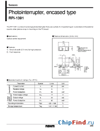 Datasheet RPI-1391 manufacturer Rohm