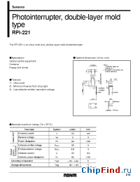 Datasheet RPI-221 manufacturer Rohm