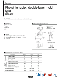 Datasheet RPI-352 manufacturer Rohm