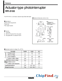 Datasheet RPI-5100 manufacturer Rohm