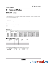 Datasheet RPM7136-H3 manufacturer Rohm