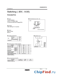 Datasheet RSS090P03 manufacturer Rohm