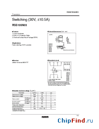 Datasheet RSS105N03 manufacturer Rohm