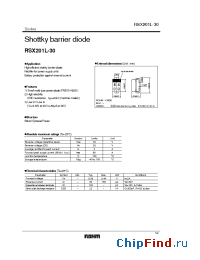 Datasheet RSX201L-30 производства Rohm