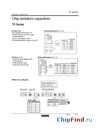 Datasheet TCM1E475K8R manufacturer Rohm