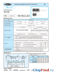 Datasheet 10PX470M63X11 manufacturer Rubycon