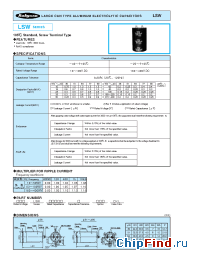 Datasheet 160LSW2200M36x98 manufacturer Rubycon