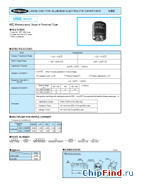 Datasheet 160USG2200M30X45 manufacturer Rubycon