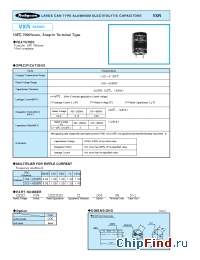 Datasheet 160VXR820M30X30 manufacturer Rubycon