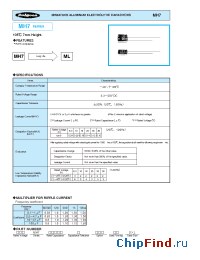 Datasheet 16MH733M6.3x7 manufacturer Rubycon