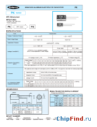 Datasheet 16PK470M8X115 manufacturer Rubycon