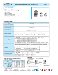 Datasheet 16SEV22M5X55 manufacturer Rubycon