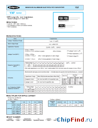 Datasheet 16YXF47M5X11 manufacturer Rubycon