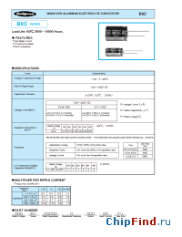 Datasheet 250BXC6.8M10x12.5 manufacturer Rubycon