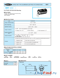 Datasheet 250MXY180M20X30 manufacturer Rubycon