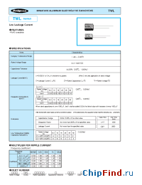 Datasheet 25TWL22M5X11 manufacturer Rubycon