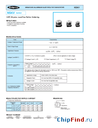 Datasheet 35NSKV47M5X55 manufacturer Rubycon