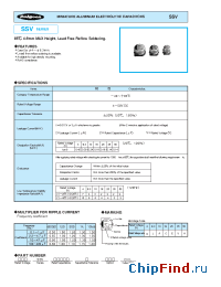 Datasheet 35SSV47M4X45 manufacturer Rubycon