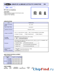 Datasheet 35ZAV18M63X7 manufacturer Rubycon