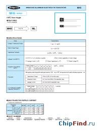 Datasheet 50MH50.47M4x5 manufacturer Rubycon