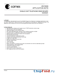 Datasheet AN1500A manufacturer SAMES