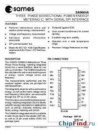 Datasheet SA9604APA manufacturer SAMES