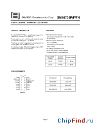 Datasheet SM16705FN manufacturer SamHop