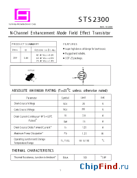 Datasheet STS2300 manufacturer SamHop