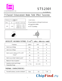 Datasheet STS2301 manufacturer SamHop