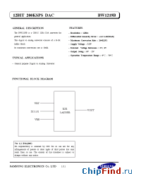 Datasheet bw1219b manufacturer Samsung