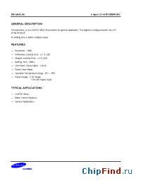 Datasheet DAC1264X_RA производства Samsung