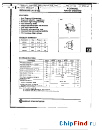 Datasheet IRF453 manufacturer Samsung