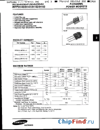 Datasheet IRF9542 manufacturer Samsung