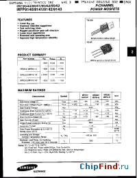 Datasheet IRFP9140 manufacturer Samsung