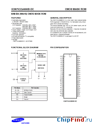 Datasheet K3N7U4000B-DC manufacturer Samsung