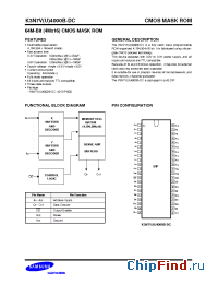 Datasheet K3N7V4000B-DC12 manufacturer Samsung