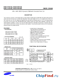 Datasheet K4E151611D-J manufacturer Samsung