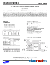 Datasheet K4E160811D-F manufacturer Samsung