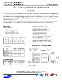 Datasheet K4E170411C manufacturer Samsung