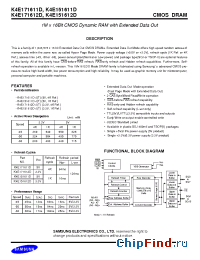 Datasheet K4E171611D manufacturer Samsung