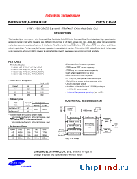 Datasheet K4E640412E manufacturer Samsung
