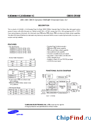 Datasheet K4E640811C manufacturer Samsung