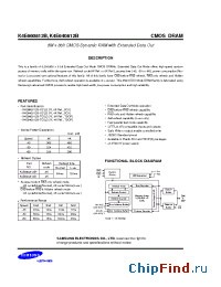 Datasheet K4E640812B manufacturer Samsung