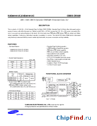 Datasheet K4E641612C-45 manufacturer Samsung
