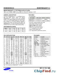 Datasheet K4E641612D-T manufacturer Samsung