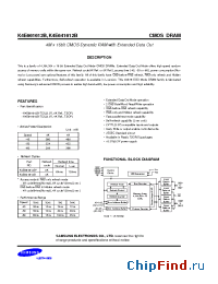 Datasheet K4E661612B-L manufacturer Samsung