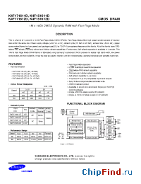 Datasheet K4F171611D-50 manufacturer Samsung