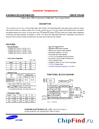 Datasheet K4F640412D-TC/L manufacturer Samsung