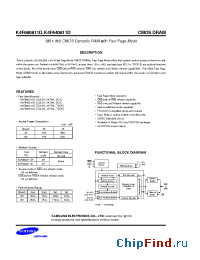 Datasheet K4F640811D manufacturer Samsung